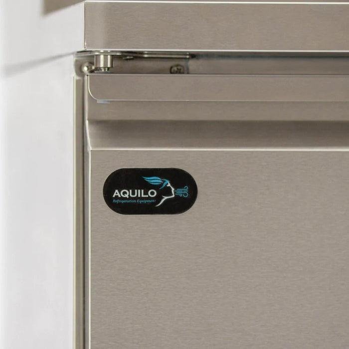 Three Door Counter Refrigerator with Saladette Top - 1365mm - Aquilo Refrigeration