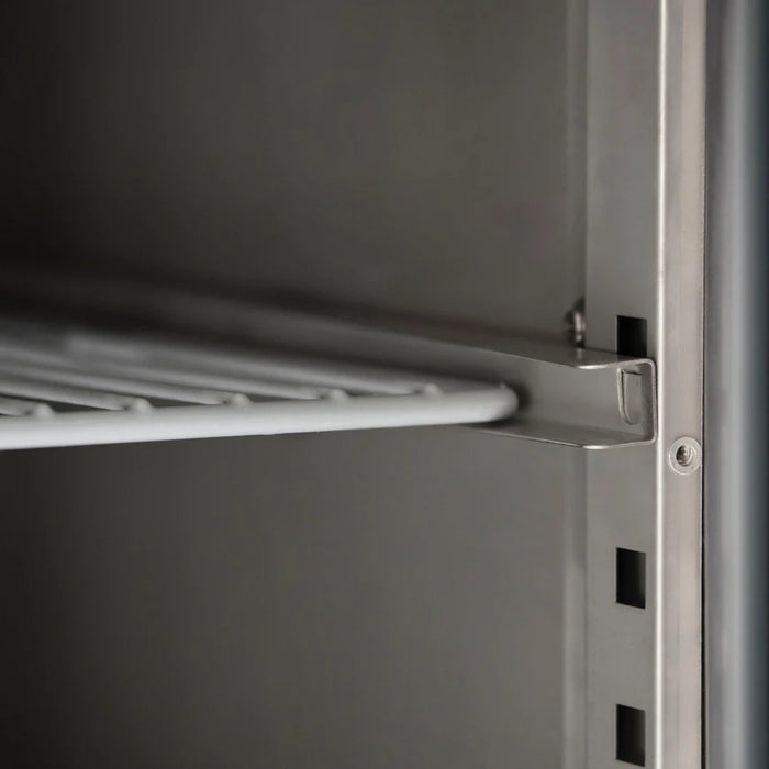 Two Door Counter Refrigerator with Raised Pan Holders - 900mm - Aquilo Refrigeration