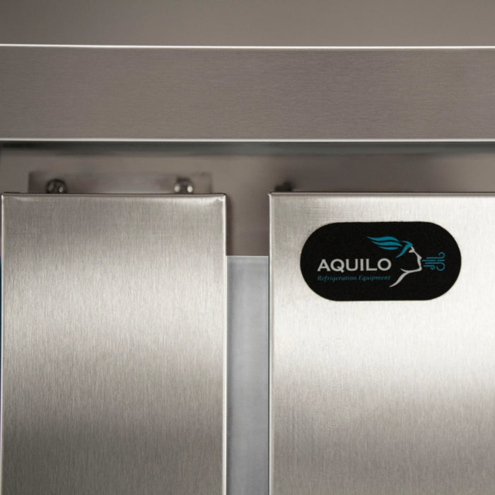 Two Door Counter Refrigerator with Raised Pan Holders - 1360mm - Aquilo Refrigeration