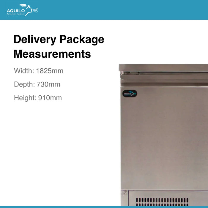Three Door Pass Through Counter Refrigerator - 1795mm - Aquilo Refrigeration