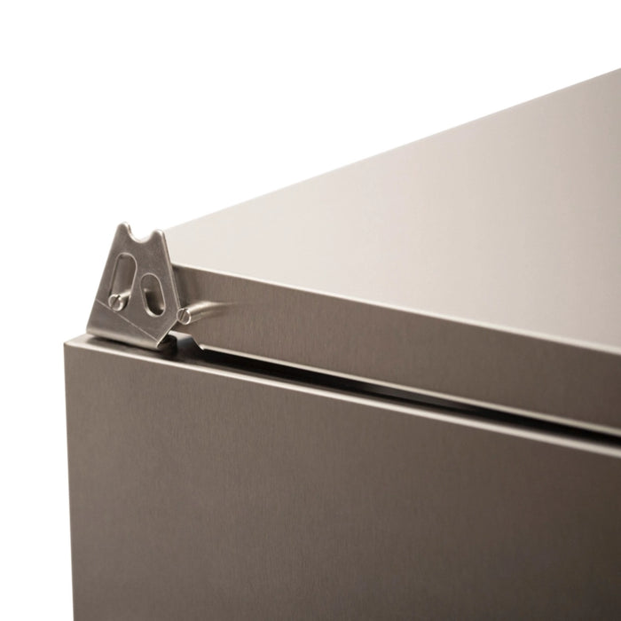 Three Door Refrigerated Counter with Raised Pan Holders -1365mm