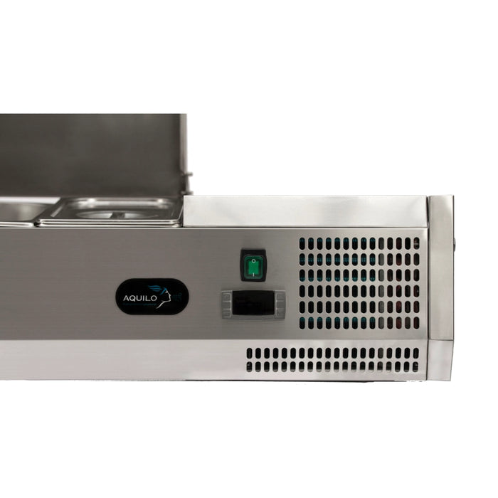 Countertop Prep Refrigerator with Lid - 1/3GN - 850mm - Aquilo Refrigeration