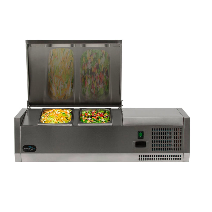 Countertop Prep Refrigerator with Lid - 1/3GN - 850mm - Aquilo Refrigeration