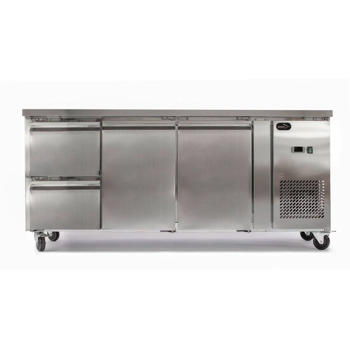 Three Door Counter Refrigerator with Drawer Bank - 1795mm - Aquilo Refrigeration