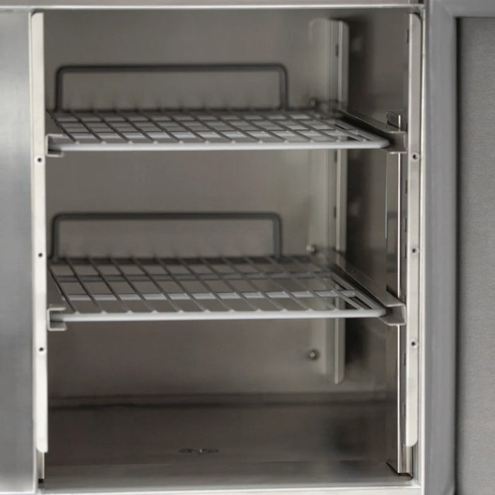 Three Door Counter Refrigerator with Raised Pan Holders - 1795mm - Aquilo Refrigeration