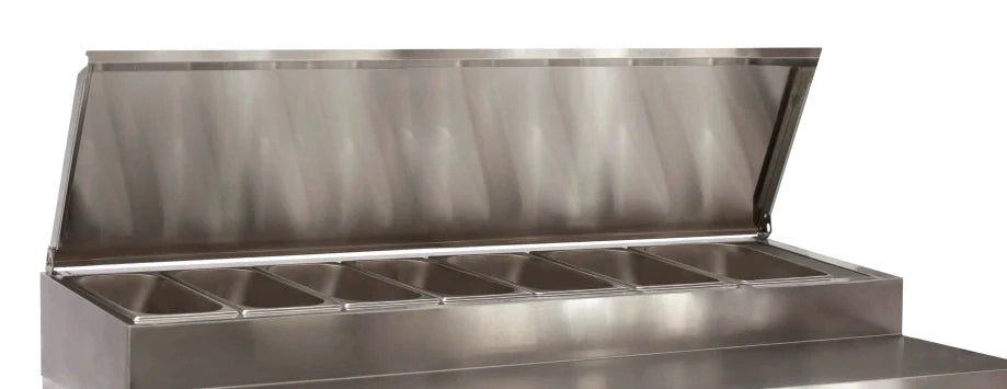 Three Door Counter Refrigerator with Raised Pan Holders - 1795mm - Aquilo Refrigeration