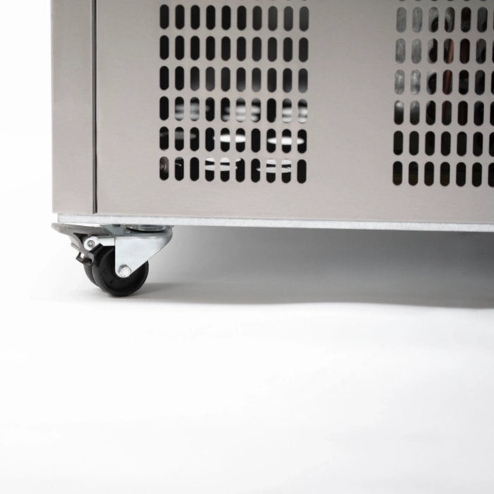 Three Door Refrigerated Counter with Raised Pan Holders -1365mm