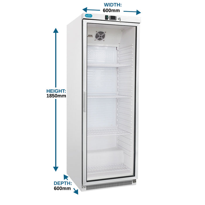 Upright Refrigerator with Glass Door - 775mm - Aquilo Refrigeration
