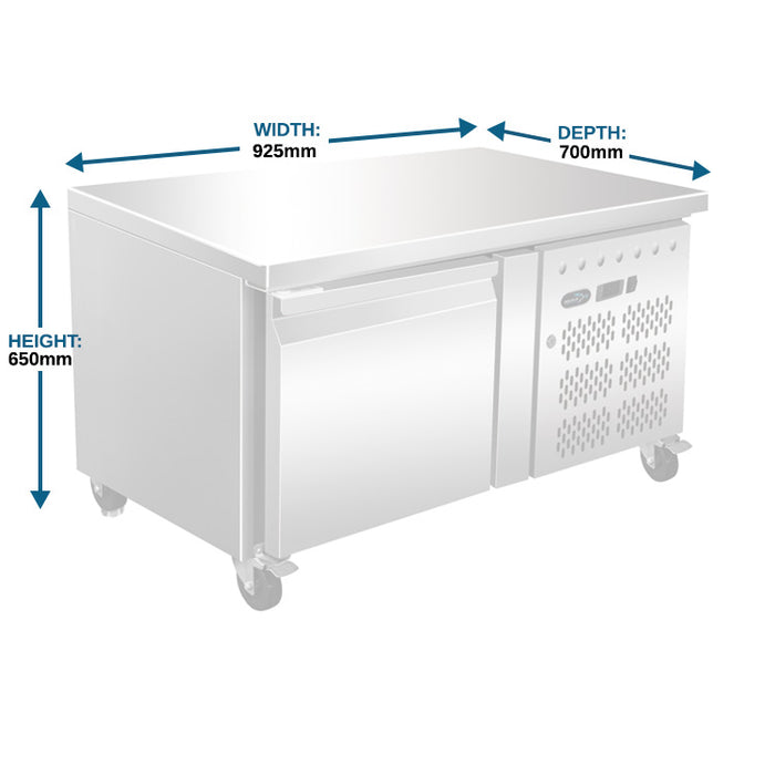One Door Counter Freezer - 925mm - Aquilo Refrigeration