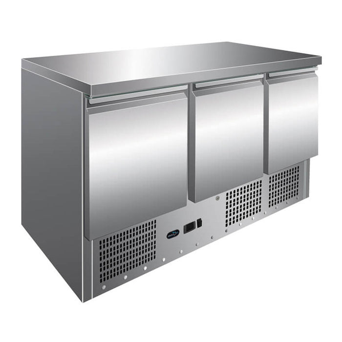 Three Door Counter Refrigerator - 1365mm - Aquilo Refrigeration