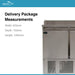 Two Door Counter Refrigerator with Raised Pan Holders - 900mm - Aquilo Refrigeration
