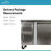 Two Door Counter Refrigerator - 1360mm - Aquilo Refrigeration