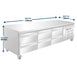 Three Section Counter Refrigerator with Drawers - 1795mm - Aquilo Refrigeration